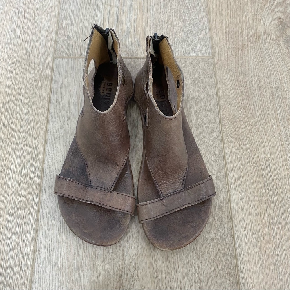 Bed Stu Soto Brown Leather Sandals